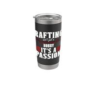 El rafting no es solo un hobby Water Sport River Kayaker Rafting Vaso térmico de acero inoxidable de doble pared