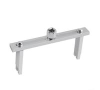 El rango de ajuste en la herramienta de extracción de bomba de combustible permite una transición perfecta entre cubiertas de bomba de aceite de diferentes tamaños (ángulo recto)