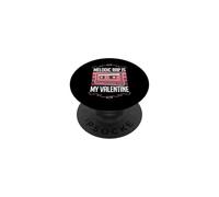 El Rap melódico es mi día de San Valentín Divertido contra el Amor en Forma de corazón de San Valentín PopSockets PopGrip Adhesivo