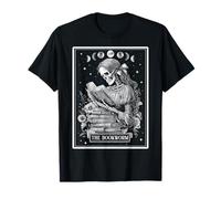 El ratón de Biblioteca Lector de Libros Lectura Tarot Tarjeta Luna Bruja Camiseta