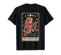 El ratón de Biblioteca Lector de Libros Lectura Tarot Tarjeta Luna Bruja Camiseta