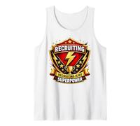 El reclutamiento de Agentes de Personal es mi superpoderoso reclutador Divertido Camiseta sin Mangas