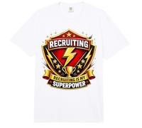 El reclutamiento de Agentes de Personal es mi superpoderoso reclutador Divertido Comfort Colors Adult Heavyweight T-Shirt
