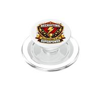 El reclutamiento de Agentes de Personal es mi superpoderoso reclutador Divertido PopSockets PopGrip para MagSafe