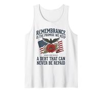 El Recuerdo es la Promesa Que cumplimos honrando a Nuestros héroes 1 Camiseta sin Mangas