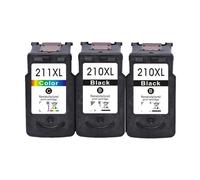El reemplazo de Cartucho de Tinta Compatible para Las impresoras PG 210 XL CL 211 XL Funciona con IP2700 IP2702 MP240 MP250 Modelos(2Black 1Color)