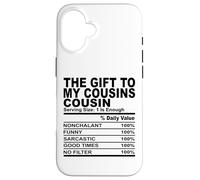 El regalo a mis primos primo nutrición hecho divertido hombres mujeres Carcasa para iPhone 16