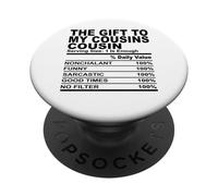 El regalo a mis primos primo nutrición hecho divertido hombres mujeres PopSockets PopGrip Adhesivo