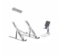 El regalo de Navidad perfecto: Soporte para portátil de aleación de aluminio | Elevador ergonómico ajustable y plegable para el hogar y