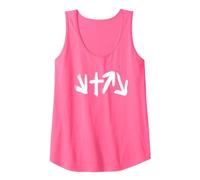 El Regalo del Cristianismo Que Vino a Morir Rose vendrá de Nuevo Camiseta sin Mangas, Mujer, Rosado Neón, L