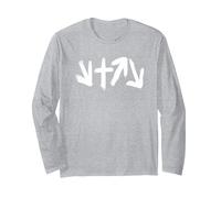 El Regalo del Cristianismo Que Vino a Morir Rose vendrá de Nuevo Manga Larga, Unisex para Adultos, Gris Jaspeado, XL