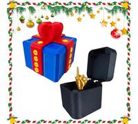 El Regalo Molesto, Caja de Regalo con Tornillos, La Caja de Broma - Divertido Desafío de Tornillos con Sorpresa de Dedos Medios, Regalos Graciosos para Navidad, Cumpleaños, Halloween y Oficina