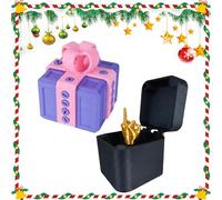 El Regalo Molesto, Caja de Regalo con Tornillos, La Caja de Broma - Divertido Desafío de Tornillos con Sorpresa de Dedos Medios, Regalos Graciosos para Navidad, Cumpleaños, Halloween y Oficina