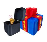 El Regalo Molesto con el Dedo Medio | Present Puzzle Case con Tornillos | The Prank Box Middle Finger | Divertida Broma para Adultos contenedor Novedad