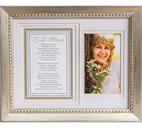 El regalo para abuelos. Marco de fotos conmemorativo con texto en inglés"In Loving Memory Sentiment", color plateado