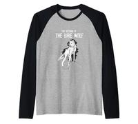 El Regreso del Lobo Dire Legendario Gian Wolf Vintage Camiseta Manga Raglan