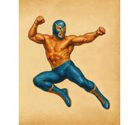 El Relámpago - Lucha Libre Composition Notebook: 7.5×9.25” College-ruled 120 pages