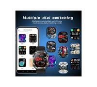 El reloj inteligente deportivo Kr80 de 2.0 pulgadas con Bluetooth 5.1 y resistencia al agua IP67 admite llamadas Bluetooth, oxígeno en sangre, frecue