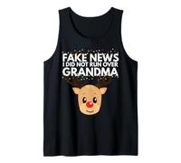 El reno no atropelló a la abuela hilarante Navidad divertida Camiseta sin Mangas