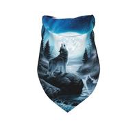 El resentimiento del Lobo,Bufanda con Babero y Capucha Triangular Bufanda Ajustable para Mascotas Capucha Lavable Adecuada para Perros y Gatos pequeños, medianos y Grandes