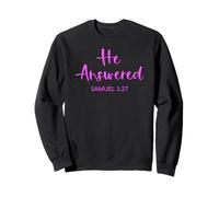 Él respondió Samuel 27:1 Escritura Versículo de la Biblia Fe Orar a Dios Sudadera