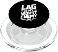 El retraso es mi Peor Humor de Jugador Enemigo PopSockets PopGrip para MagSafe