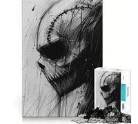 El Rey Calabaza Boceto Rompecabezas de 1000 Piezas Rompecabezas para Adultos Regalos Reforzar la Memoria Tiempo Sereno Borde Calidad Artículo Deseo de Santa 38x26cm