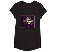 El Rey Corona Jesús es el Rey Regal Fe Cristiana Camiseta, Niñas, Negro, Pequeña