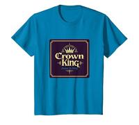 El Rey Corona Jesús es el Rey Regal Fe Cristiana Camiseta, Niños, Zafiro, 3 años