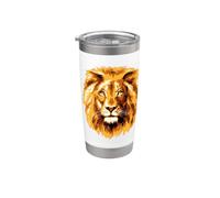 El rey de las bestias, león, confianza en sí mismo, España Vaso térmico de acero inoxidable de doble pared