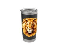 El rey de las bestias, león, confianza en sí mismo, España Vaso térmico de acero inoxidable de doble pared