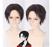El Rey del Avatar Yu Wenzhou Peluca Marrón Pelo corto Cosplay Peluca Hombre Pelucas de pelo sintético resistente al calor