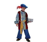 El Rey del Carnaval - Disfraz paje de lujo gaspar talla 5-7 años
