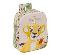 EL REY LEÓN - Mochila de Guardería 3D, Fácil Limpieza, Ideal para Niños de Diferentes Edades, Cómoda y Versátil, Calidad y Resistencia, 22x10x27 cm