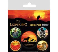 El Rey León Movie, Life of A King Set De Chapas 15x10 cm