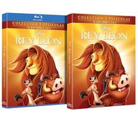 El Rey Leon (The Lion King) (Blu-ray) Pack 3 Peliculas: Rey Leon + El Tesoro de Simba + Hakuna Matata