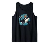El rey marino definitivo en esta obra de arte de orca Camiseta sin Mangas