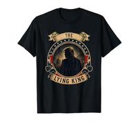 El Rey mentiroso tipografía política Vintage gráfico Camiseta gráfica económica
