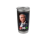 El REY, Reza PAHLAVI, IRÁN, Libre, BANDERA, LEÓN, ÚLTIMA BATALLA Vaso térmico de acero inoxidable de doble pared