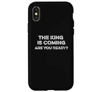 El rey viene, ¿estás listo? Revelaciones Cristo Regreso Carcasa para iPhone X/XS