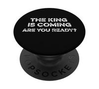 El rey viene, ¿estás listo? Revelaciones Cristo Regreso PopSockets PopGrip Adhesivo