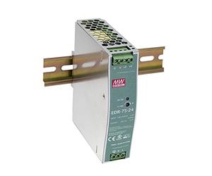 El riel DIN PS 75,6 W 12 V 6,3 A EDR-75-12 Meanwell AC-DC SMPS serie EDR-75 significa una buena conmutación de potencia