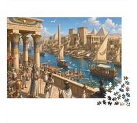 El río Nilo en el Antiguo Egipto Puzzle 1000 Piezas, Juego de Paciencia