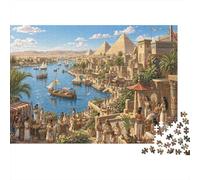 El río Nilo en el Antiguo Egipto Puzzle 1000 Piezas, Juego de Relajante
