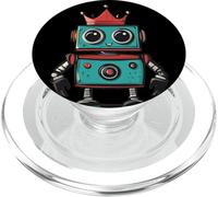 El robot más divertido con un traje de corona real PopSockets PopGrip para MagSafe
