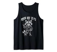El rock no está muerto Cool Raccoon Heavy Punk Rock 'N Roll Camiseta sin Mangas