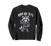 El rock no está muerto Cool Raccoon Heavy Punk Rock 'N Roll Sudadera