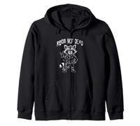 El rock no está muerto Cool Raccoon Heavy Punk Rock 'N Roll Sudadera con Capucha