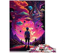 El rompecabezas de 1000 piezas para adultos y niños surrealista es ideal como regalo para toda la familia de 19.7 x 29.5 pulgadas para adolescentes de 14 años en adelante