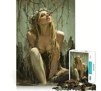 El Rompecabezas La emperatriz floreciente del Renacimiento, NINFA del Bosque para Adolescentes, 1000 Piezas, para Mejorar la Memoria, Tiempo Libre, Bordes limpios, un Regalo Encantador 38x26cm